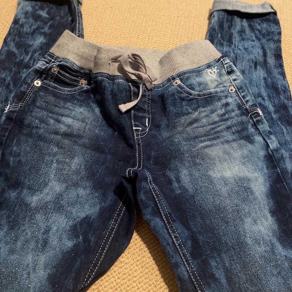 Justice Comfort Waist Glitter Jeans